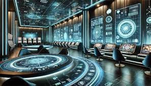 Antarmuka aplikasi mobile raja lotre menampilkan studio blackjack langsung dan menu navigasi